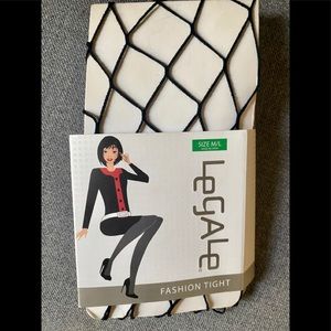 LEGALE BLACK FISHNET TIGHTS
